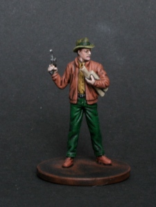 Monterey Jack painted model from FFG Mansions of Madness, cthulhu mythos